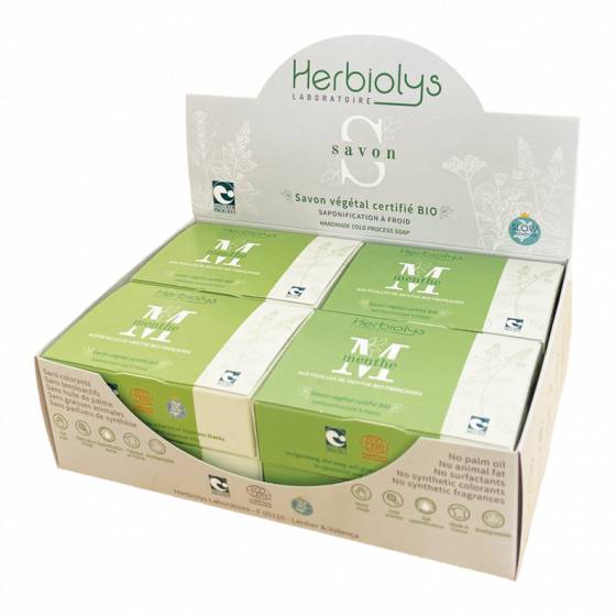 Coffret 8 savons certifiés BIO Menthe