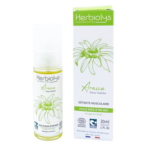 Huile bien-être Arnica BIO - Macérat huileux Herbiolys