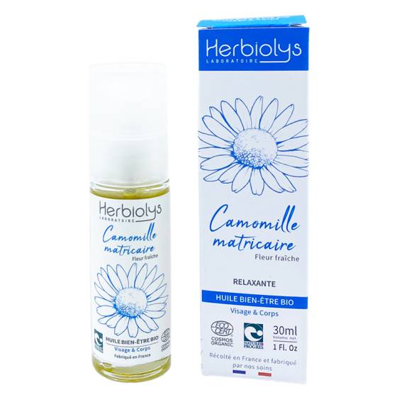 Huile bien-être Camomille matricaire BIO - Macérat huileux Herbiolys