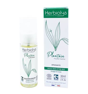 Huile bien-être Plantain BIO - Macérat huileux Herbiolys