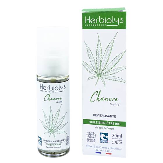 Huile bien être de chanvre Bio - Herbiolys