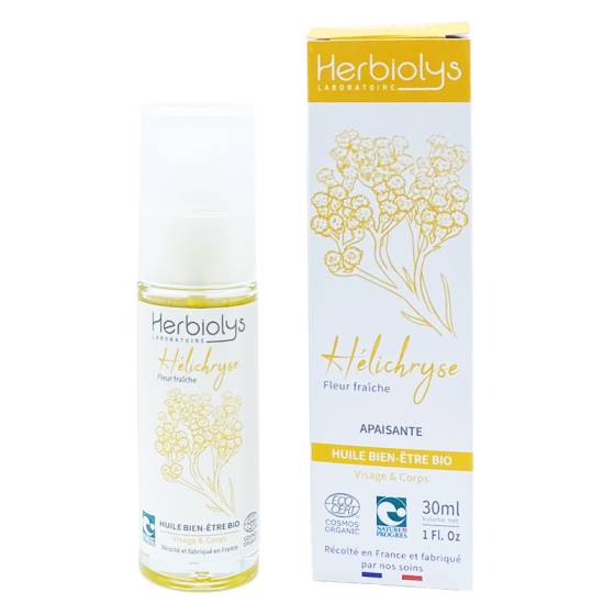Macérat huileux d'Hélichryse bio - Huile bien-être Herbiolys