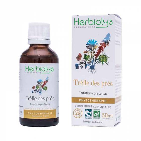 Teinture mère de Trèfle des prés frais BIO - Phytothérapie Herbiolys