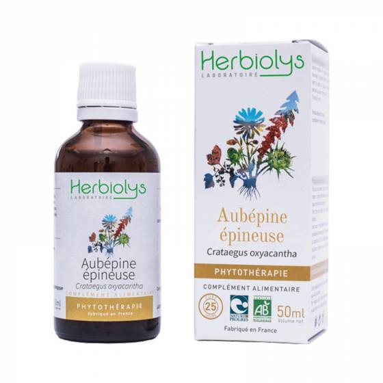 Teinture mère d'Aubépine épineuse BIO - Phytothérapie Herbiolys