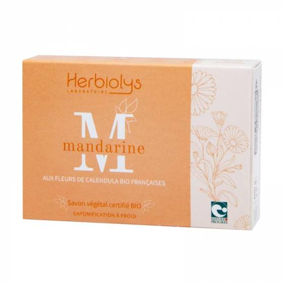 Savon à froid Mandarine certifié BIO Nature & Progrès – Herbiolys