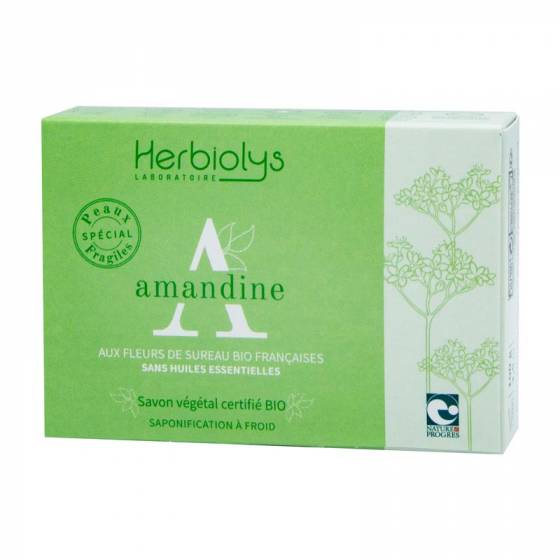 Savon à froid Amandine certifié BIO Nature & Progrès – Herbiolys